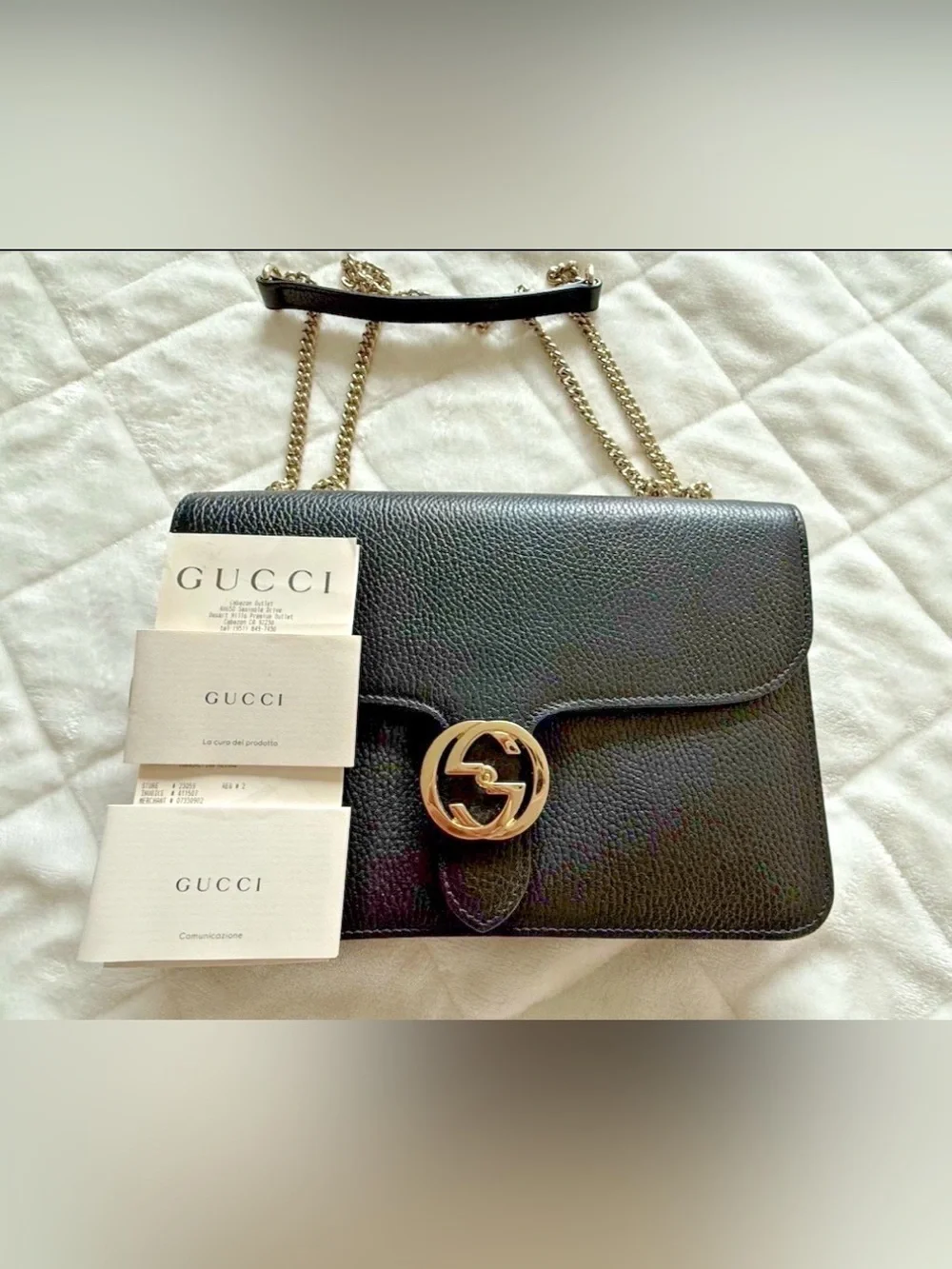 Gucci Marmont GG Interlocking large crossbody bag